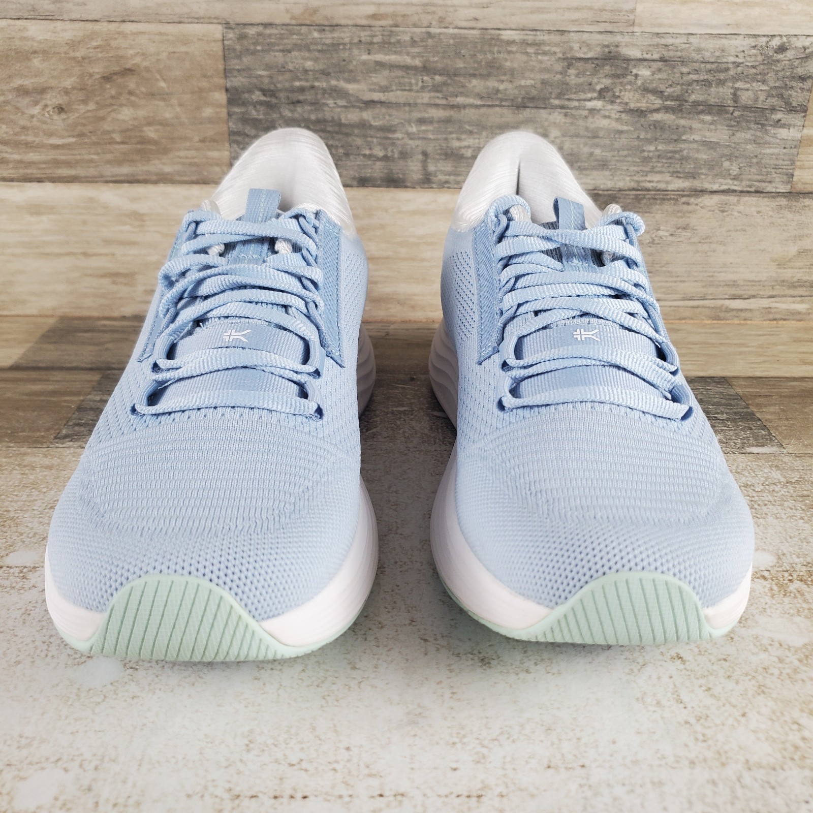 KURU Atom 2 Womens Shoes Sz 9 M Running Mist Blue Bright White Lace Up Sneaker