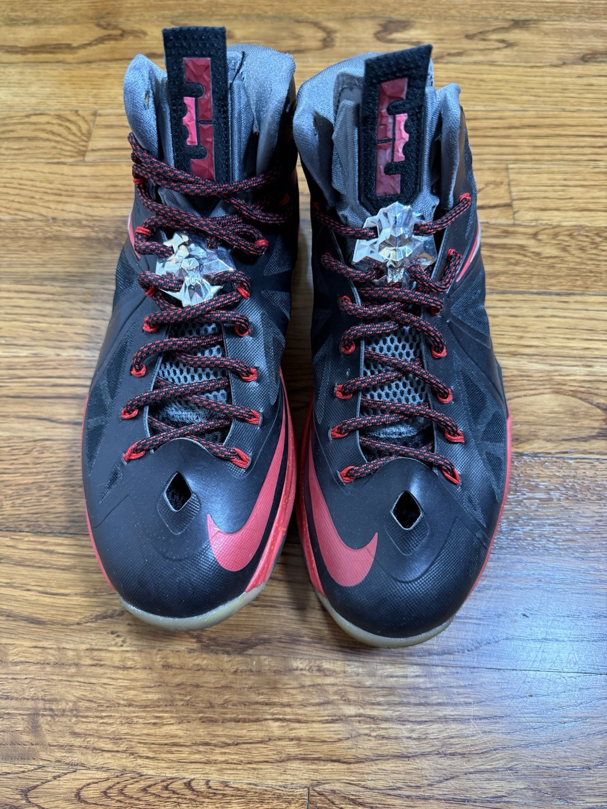 Nike LeBron 10+ Sport Pack “Pressure” Black Red 2021 542244-001 Mens Size 10