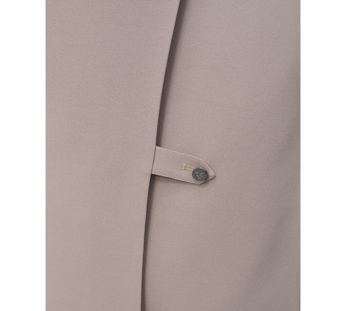 $179 Long-Sleeve Open-Back Jacket Women’s M Pebble Solid Collared Flap Pockets