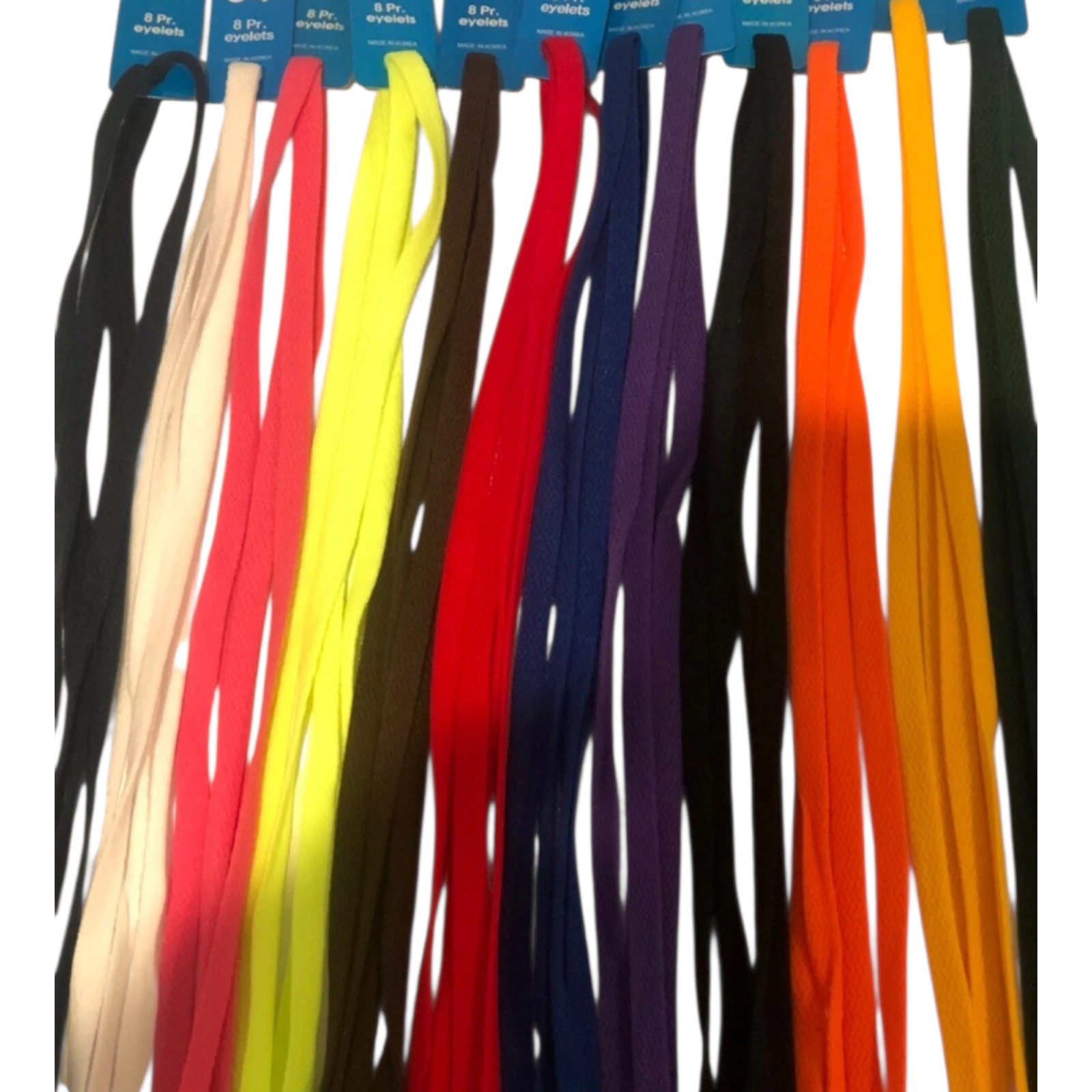Flat Athletic 27″,36″,45″,54 inches Sneaker Shoelaces Width(8mm) 23 Color 1Pairs