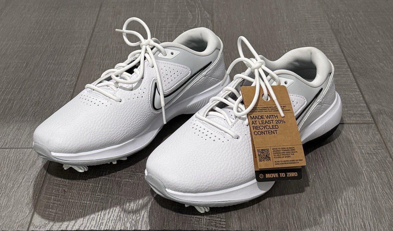 Nike Victory Pro 3 Wide White Black (DX9028-101) Golf Shoes Men’s Sz 8.5W
