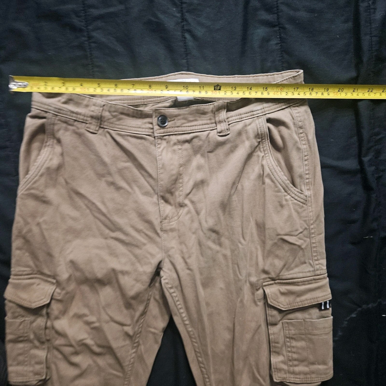Alamo Apparels Cargo Pants Mens Khaki Brown Stretch Twill Utility Pockets