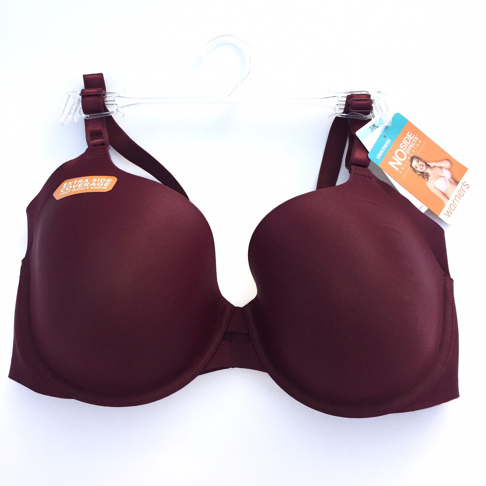 Warner’s Bra Underwire Full Coverage Side Smoothing Support No Side Effects 1356