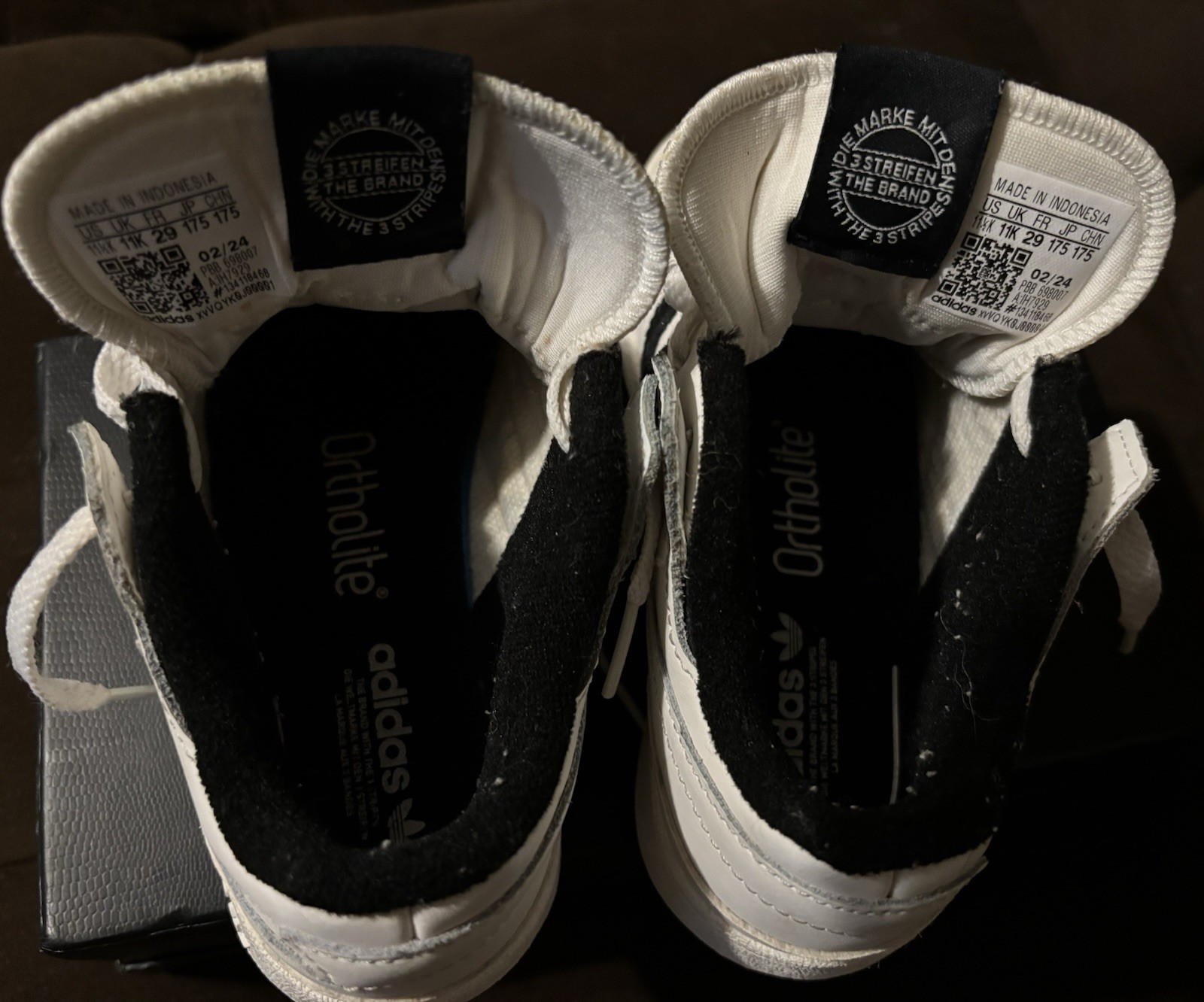 Adidas Forum Low Classics “Core White/Core Black/Core White” 11.5K