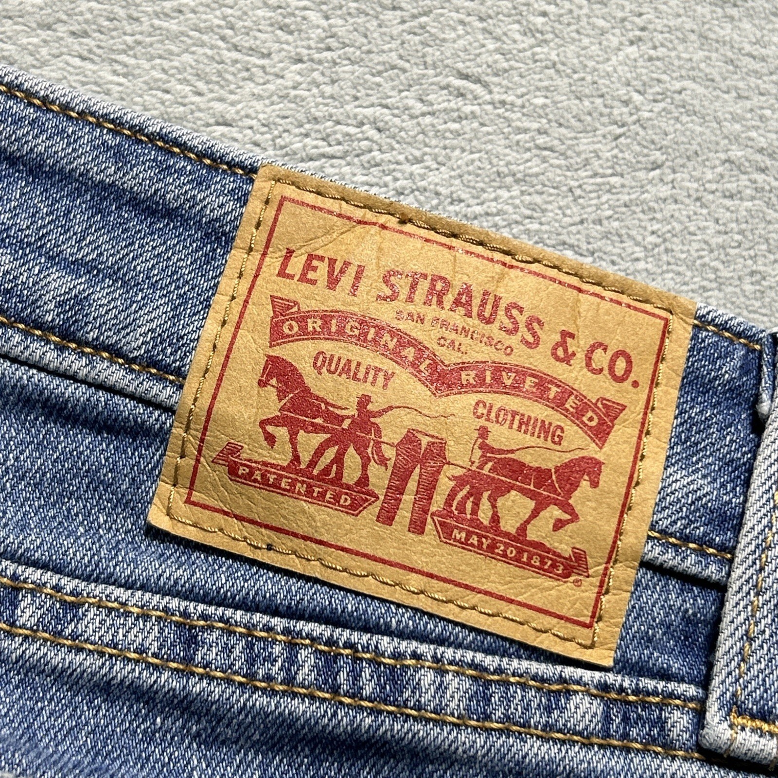 Y2K 2000s Levis Beyond Baggy Jeans Womens 31 35×25 Hamilton Wide Loose Bootcut