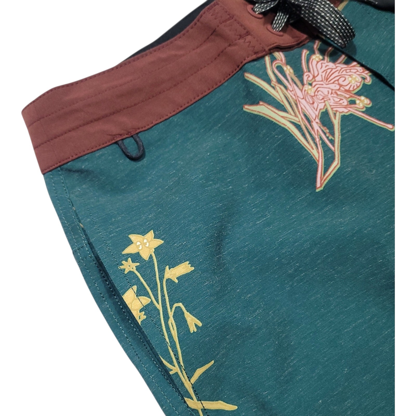 Roark Chiller Board Shorts Men’s Size 30 Dark Marine Green Hemp Blend RB479 NWT