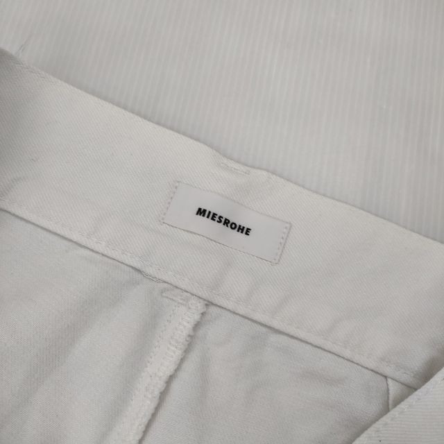MIESROHE Front-tuck denim pants MWFP224050 Denim pants white 6-0708G∞