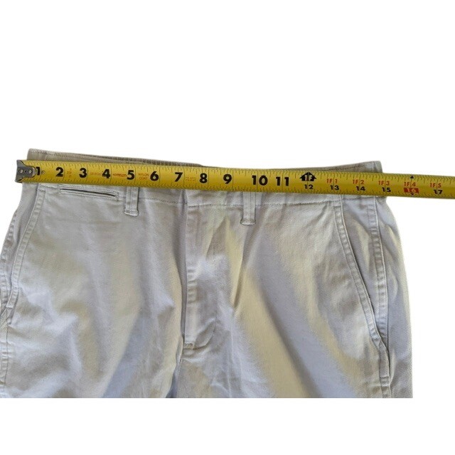 Lands End Womens Size 6 Chino Shorts Elastic Back Waist Twill