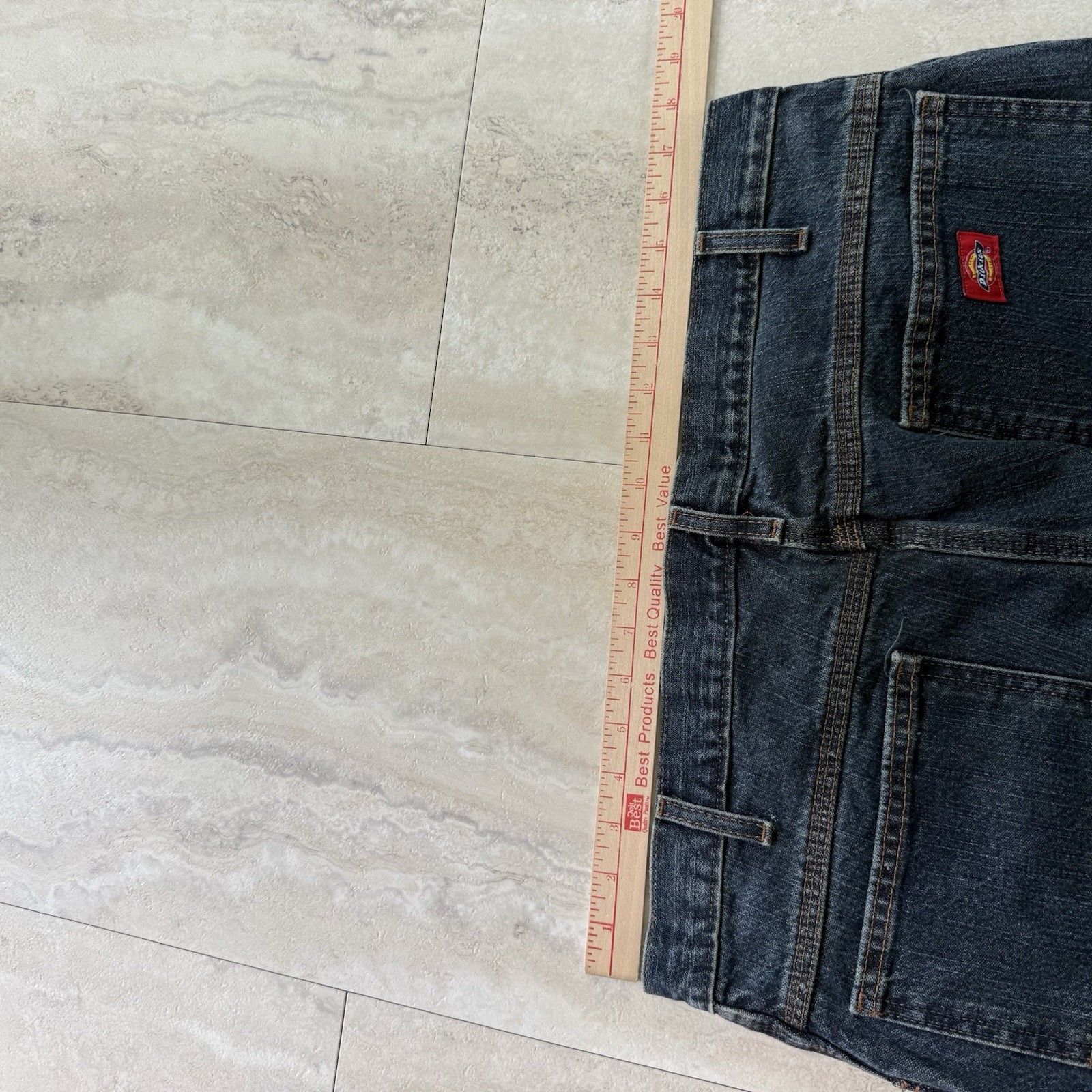 Dickies Red Tab Baggy Men’s Dark Wash Denim Carpenter Jeans Relaxed Fit Pockets