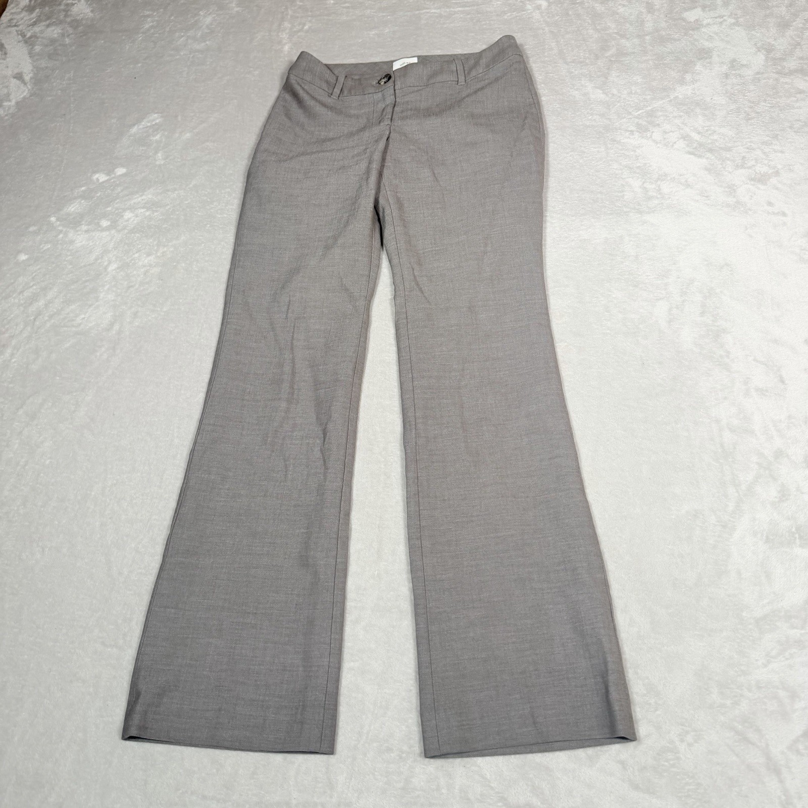 Wilfred Aritzia Pants Womens 4 Gray The Effortless Pleated High Rise Wide Leg