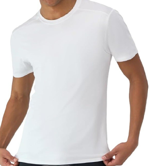 Hanes Men’s Moves Mesh 3-Pack T-Shirt, X-Temp Moisture-Wicking Tee, White
