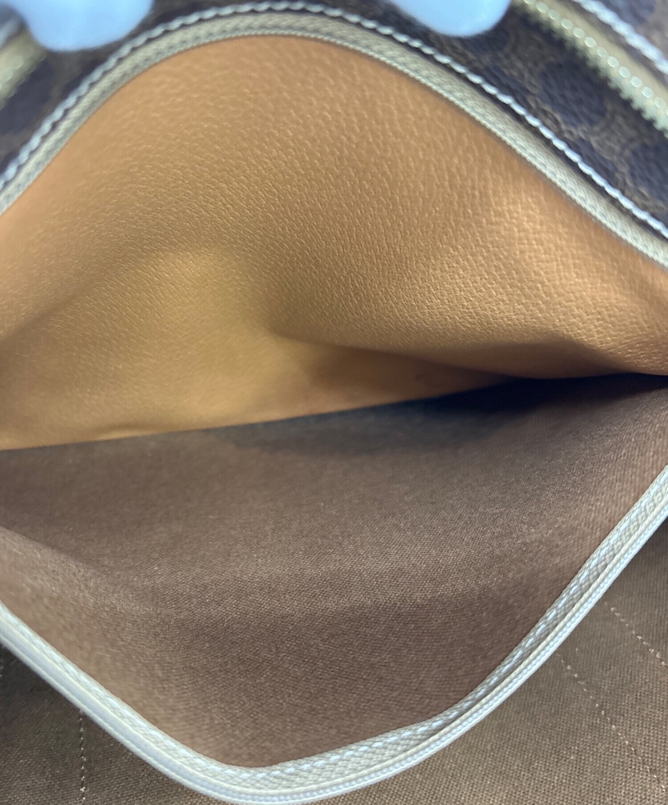 CELINE Tote bag Monogram Brown MC98 1 Authentic From Japan