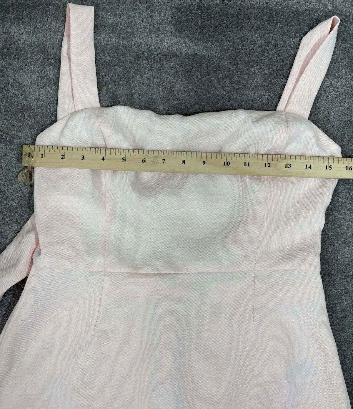Wilfred Aritzia Open Back Mini Dress Baby Pink Coquette Balletcore Tie Back 8