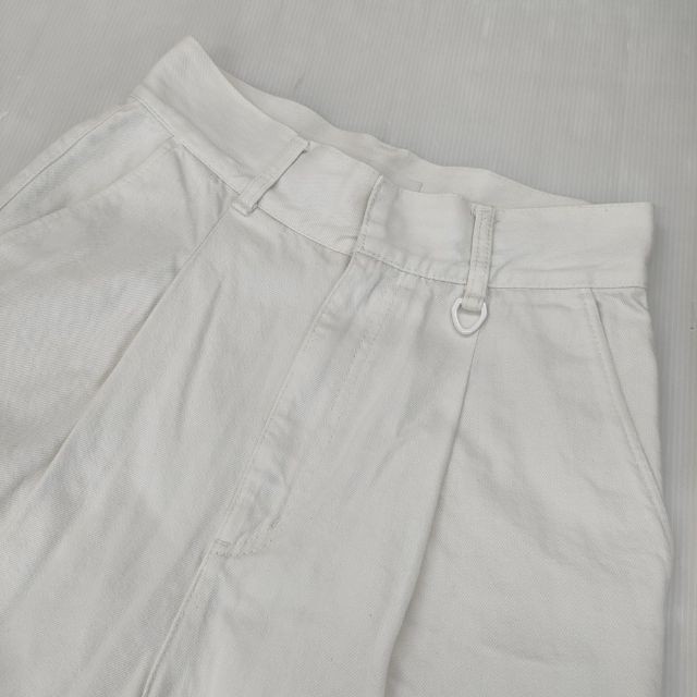 MIESROHE Front-tuck denim pants MWFP224050 Denim pants white 6-0708G∞