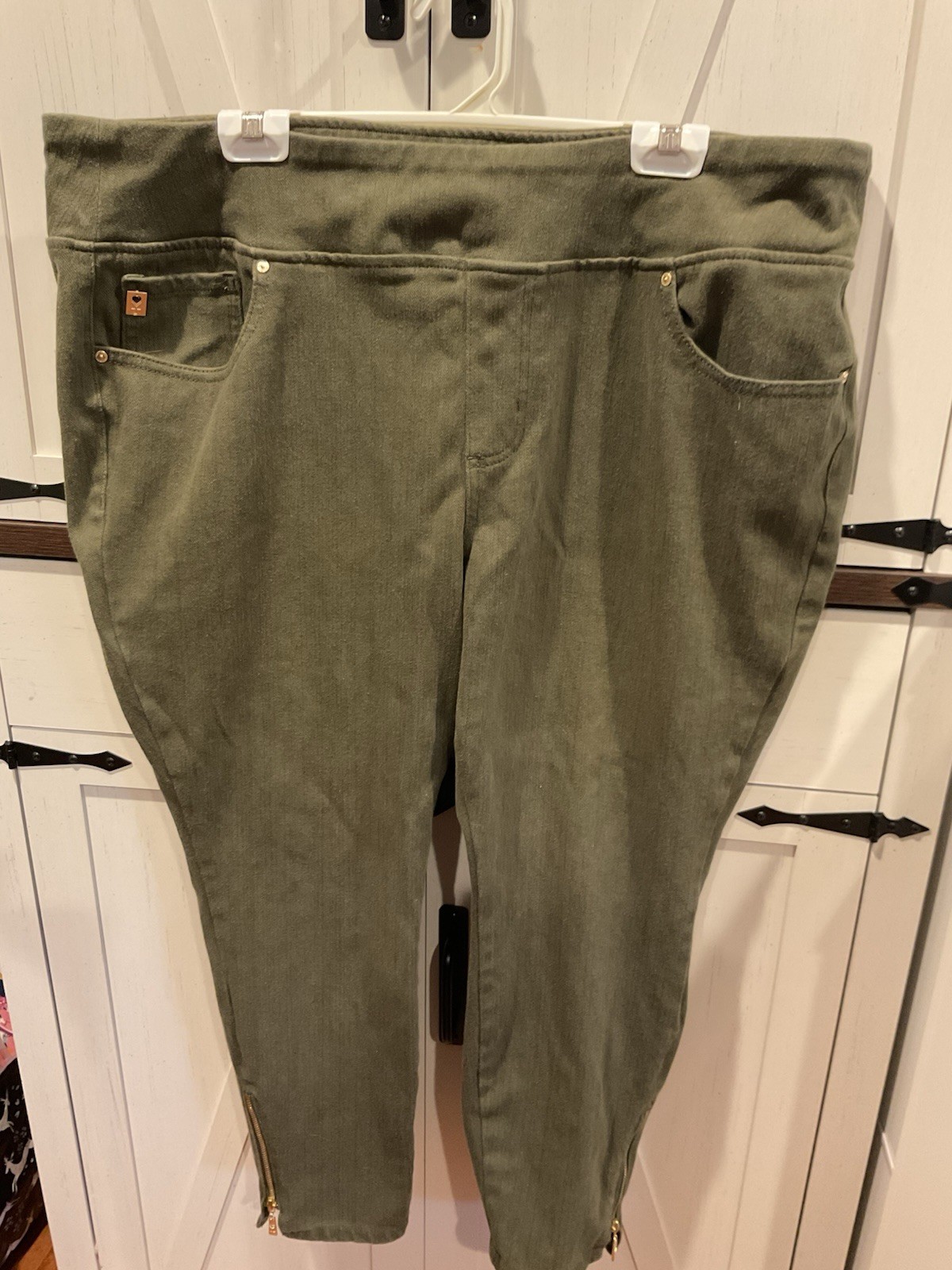 Belle By Kim Gravel Flexibelle Zip Ankle Jeans