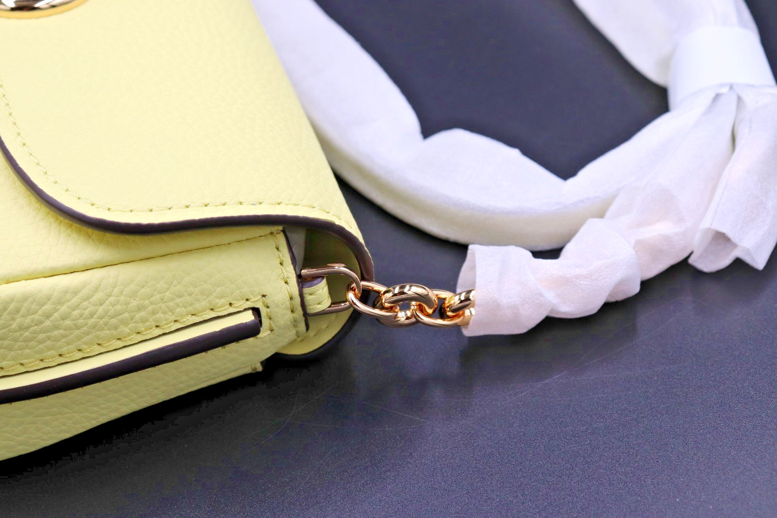 Michael Kors Nolita Small Flap Chain Crossbody Bag – Lemon Color – NWT