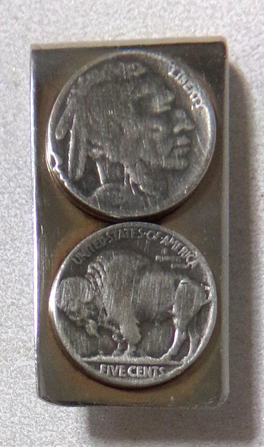1925 Indian Buffalo Head Nickel Money Clip