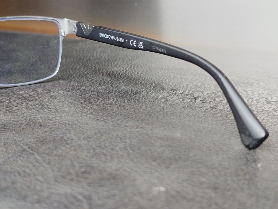 Emporio Armani Glasses Frame Matte Silver