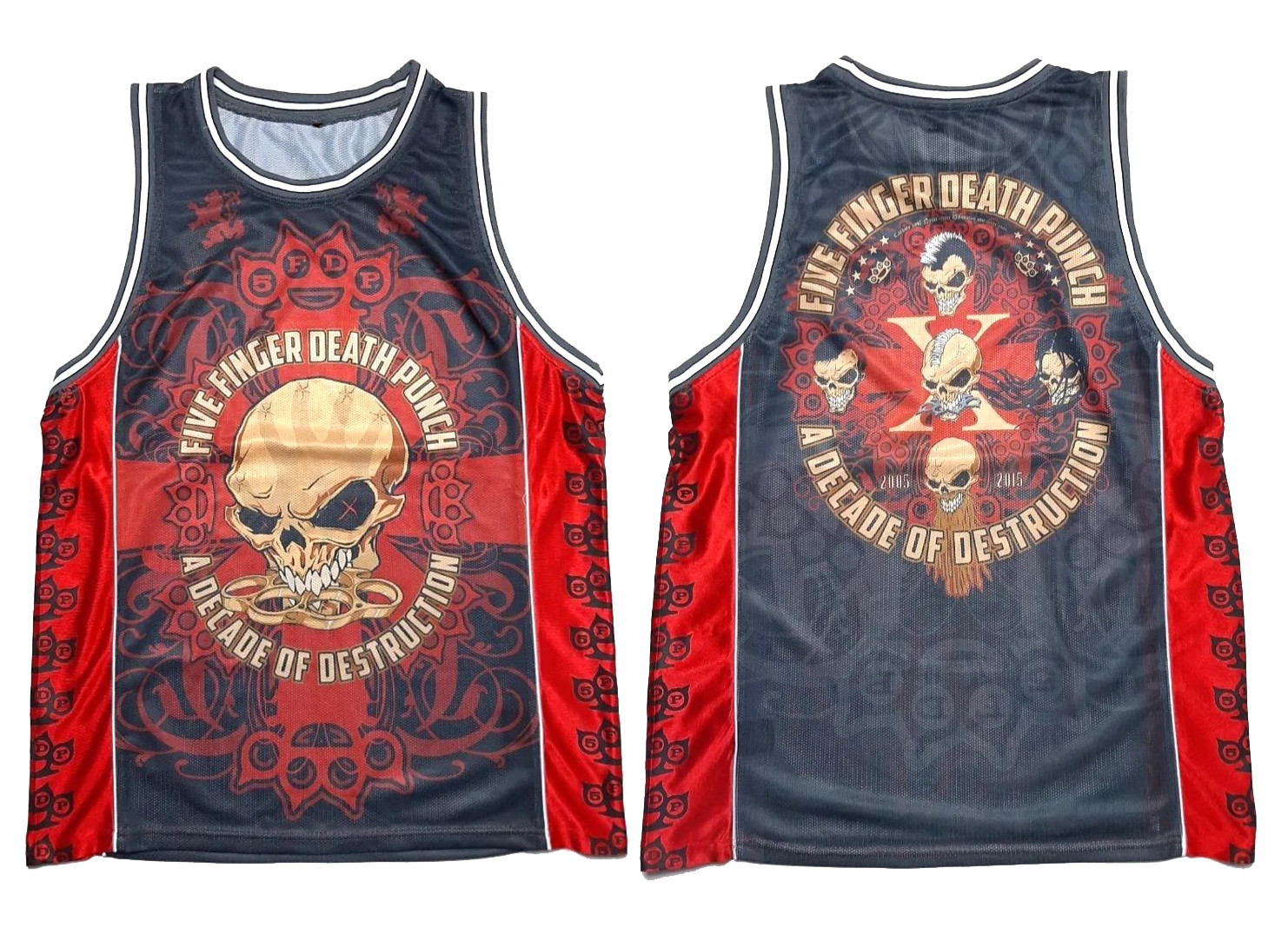 Five Finger Death Punch basketball jersey, sizes S-5XL GI899