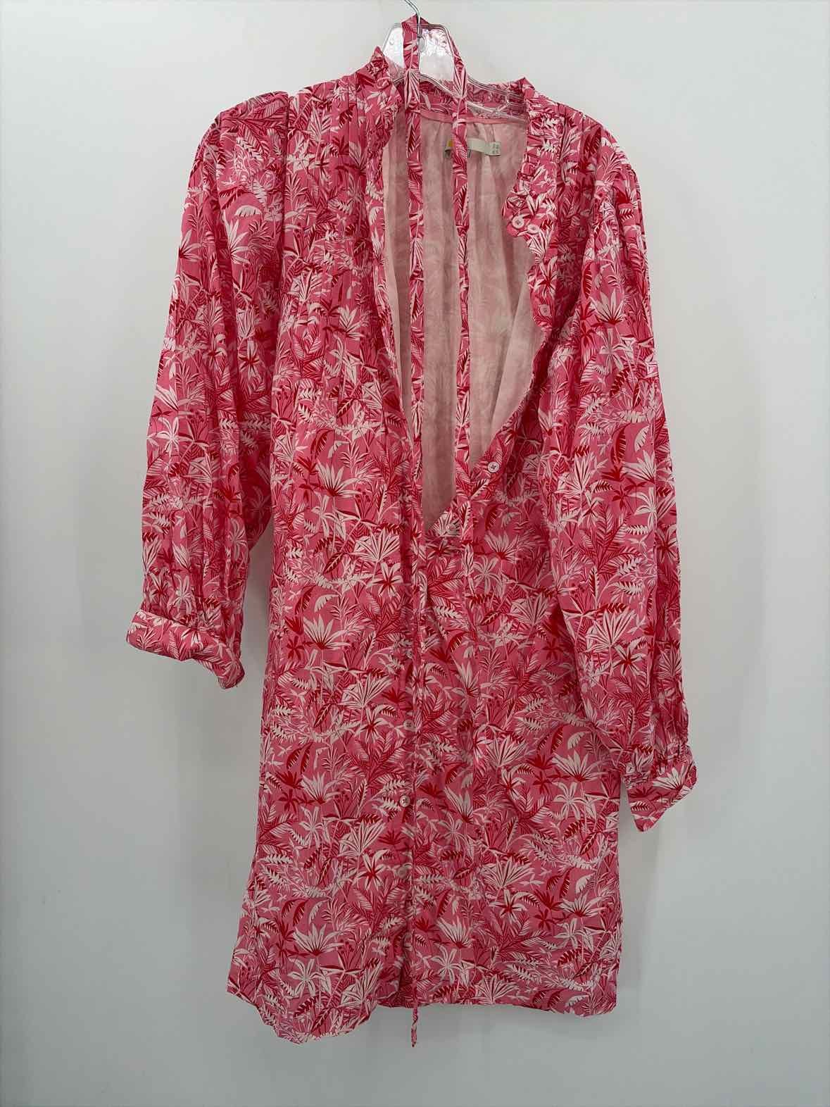 Pre-Owned Boden Pink Size 8 Midi Long Sleeve Dress