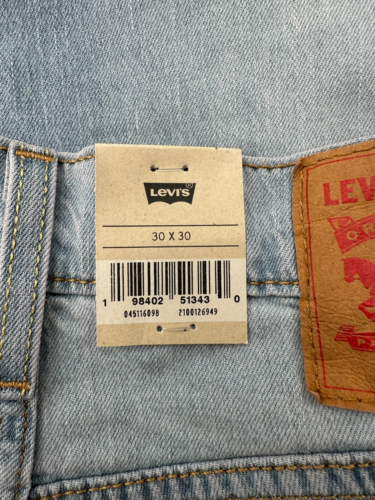 $69 Levi’s Men’s 511 Slim Fit Pants – Open Door Light Blue- 30W x 30L