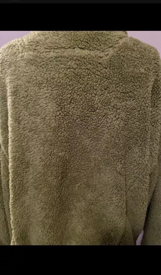 Lab Joy Medium Pullover Lime Green Sweater Hoodie 100% Recycled Polyester