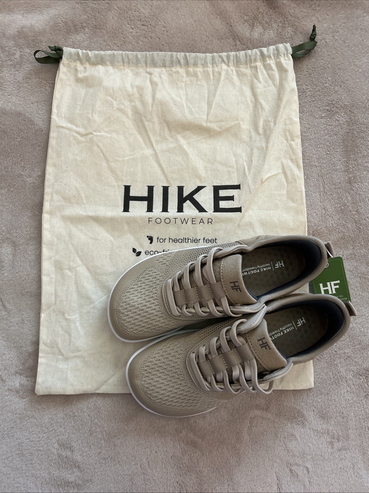 New! Hike Footwear HF Stride Beige/Tan Hiking Shoe Sneaker, Women’s Size 6