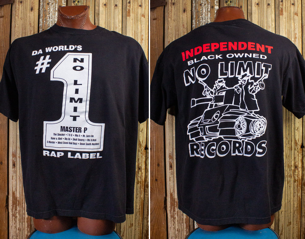 Vintage No Limit Records Promo Rap Tee 90s Black