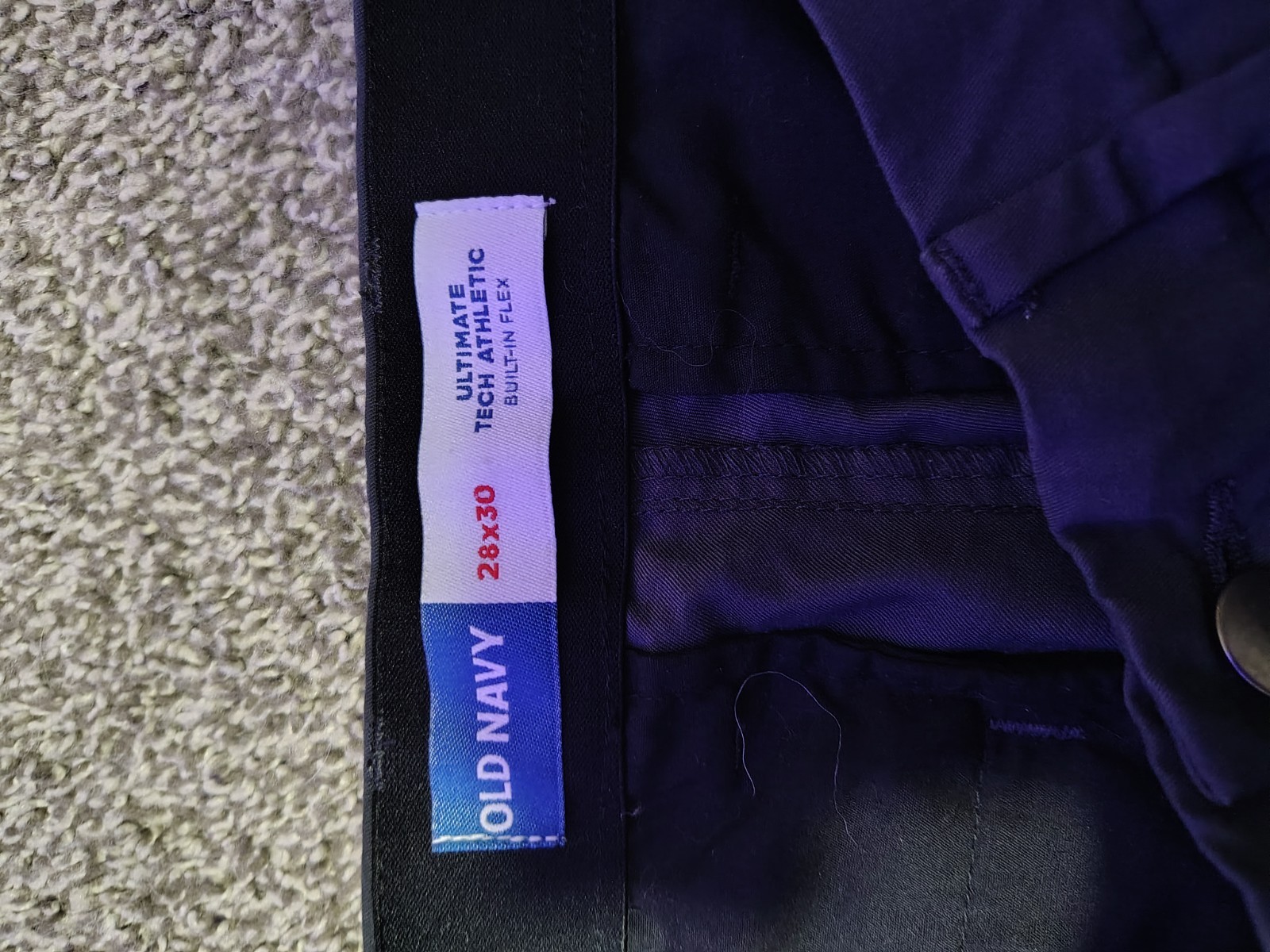 Old Navy Athletic Ultimate Tech pants with Built-In Flex, sized 28×30