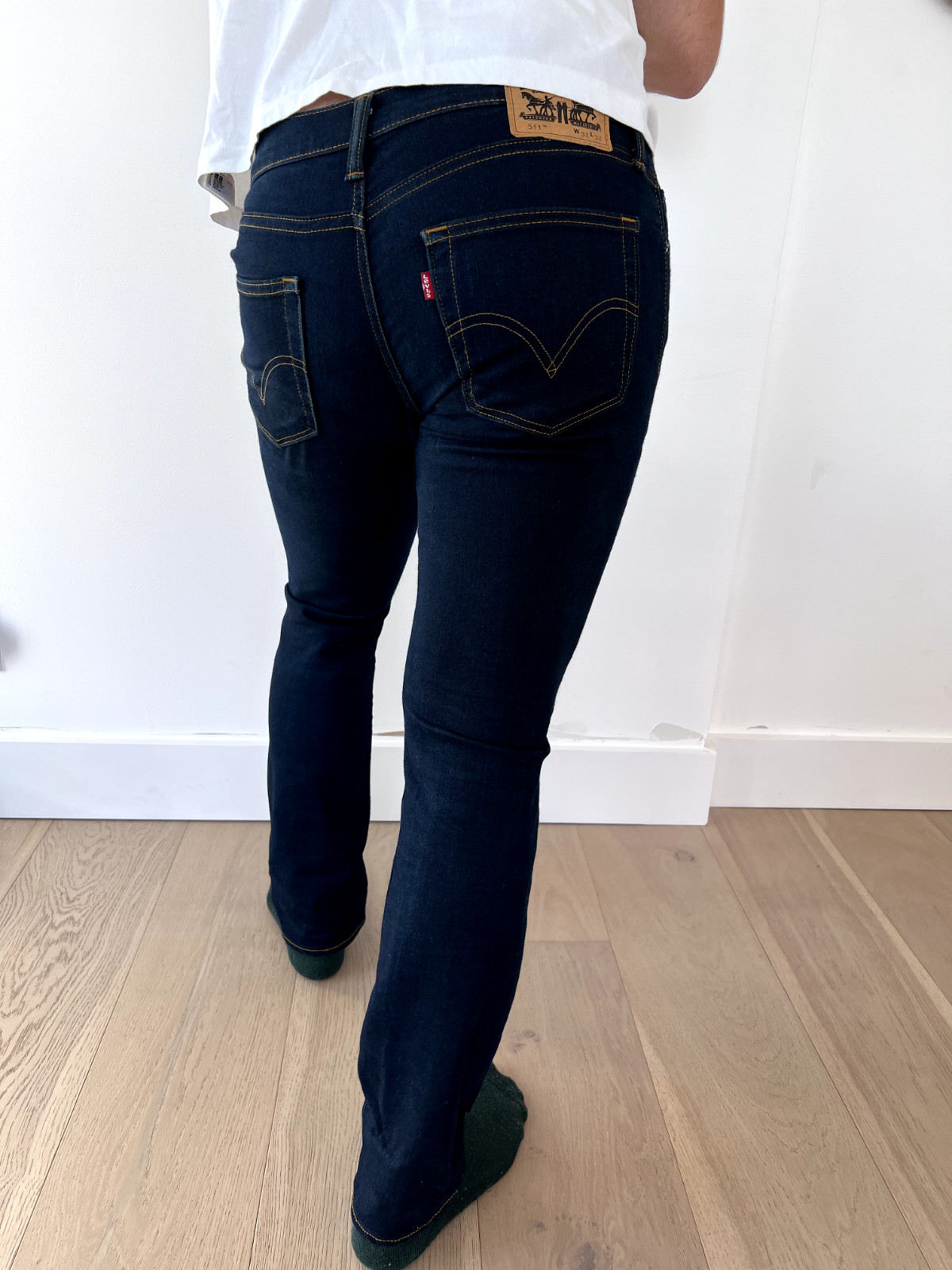 Levi Strauss & Co. Men’s Skinny Jeans Blue Medium Wash Stretch W32 L32