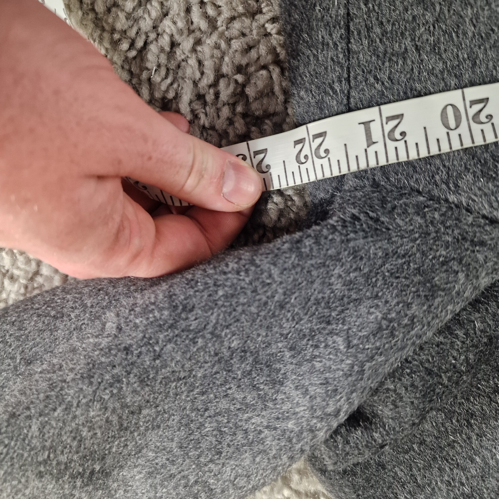 Mint Velvet Coat Womens 12 Grey Wool Jacket Warm Winter Long R17-13