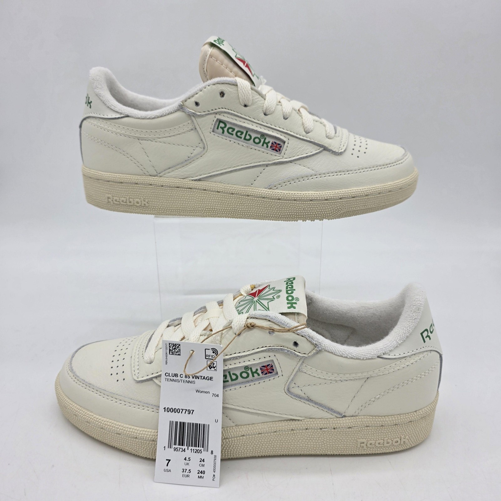 Reebok Club C 85 Shoe Women 7 Tennis Classic Vintage Retro Low Top Starcrest
