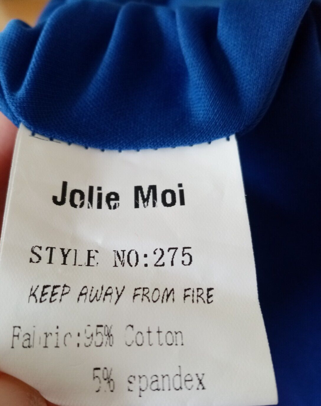 Jolie Moi Ladies Dress Bnwt Size 14 Royal Blue Lined 3/4 Sleeves Scoop Neck