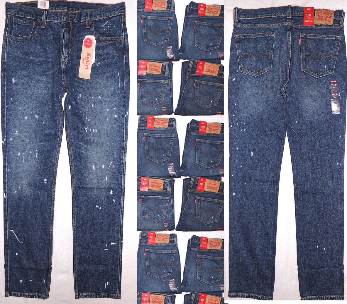 Levis 511 Slim Fit Stretch Mens Jeans Sizes: 29,30,31,32,33,34,36 #5112738 Levi