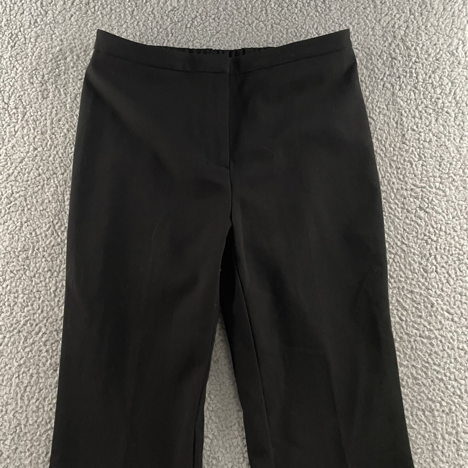 Susan Graver Womens Pants Black Size 2 Flared Dress Pant Polyester Rayon Blend