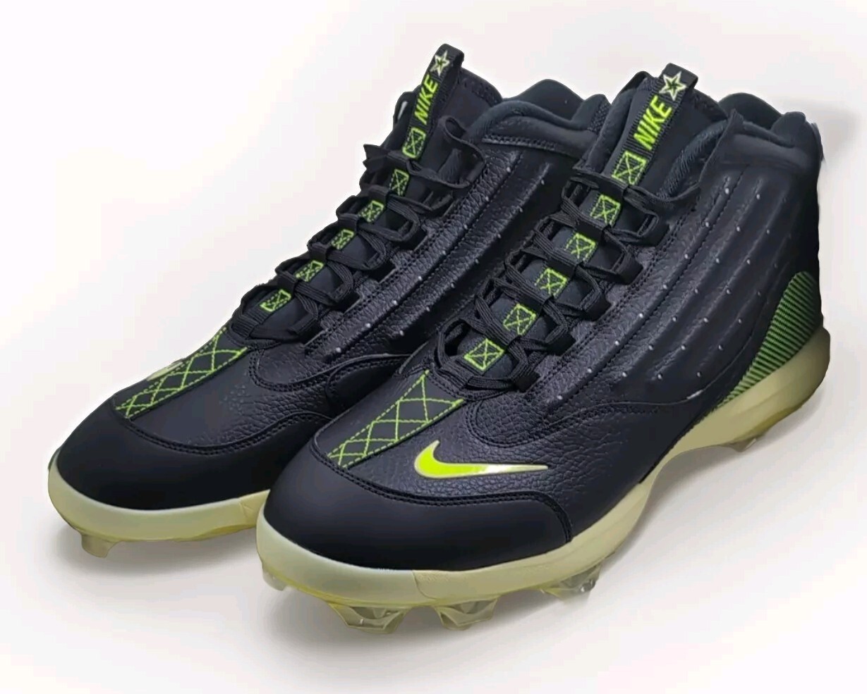 Nike Baseball Cleats Griffey 2 MCS Black Volt HF1579-001 Mens Sz 13 Brand New