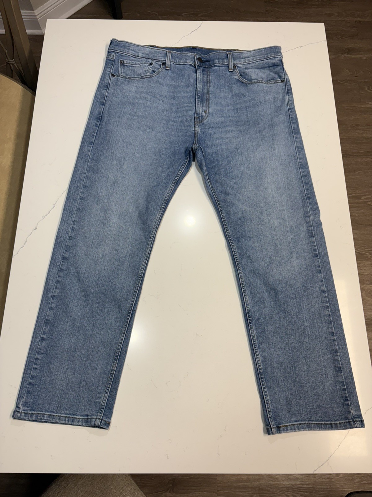 Levi’s Mens Jeans 506 Straight Leg Blue Denim Comfort Stretch Medium Wash 40×30