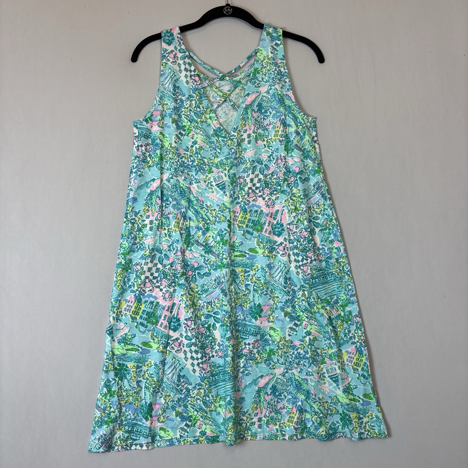 Lilly Pulitzer Kristen Dress Small Blue Lilly Loves South Carolina Sleeveless