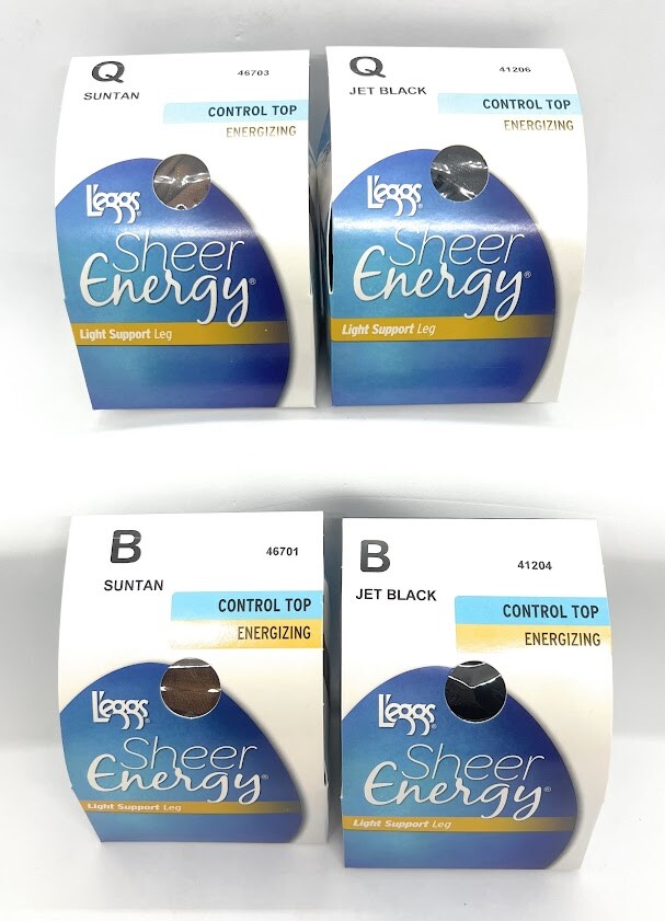 (1) L’eggs Sheer Energy Control Top Energizing Pantyhose ~ Choose Color & Size