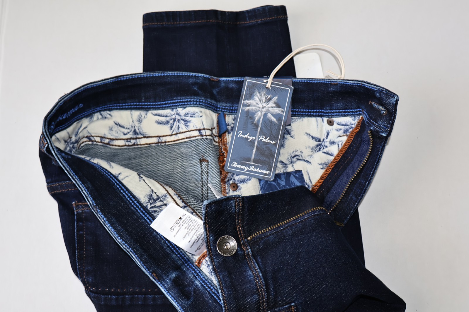 Tommy Bahama Indigo Palms Jeans Dark Indigo Wash ST124495 New 32×32 32 Waist