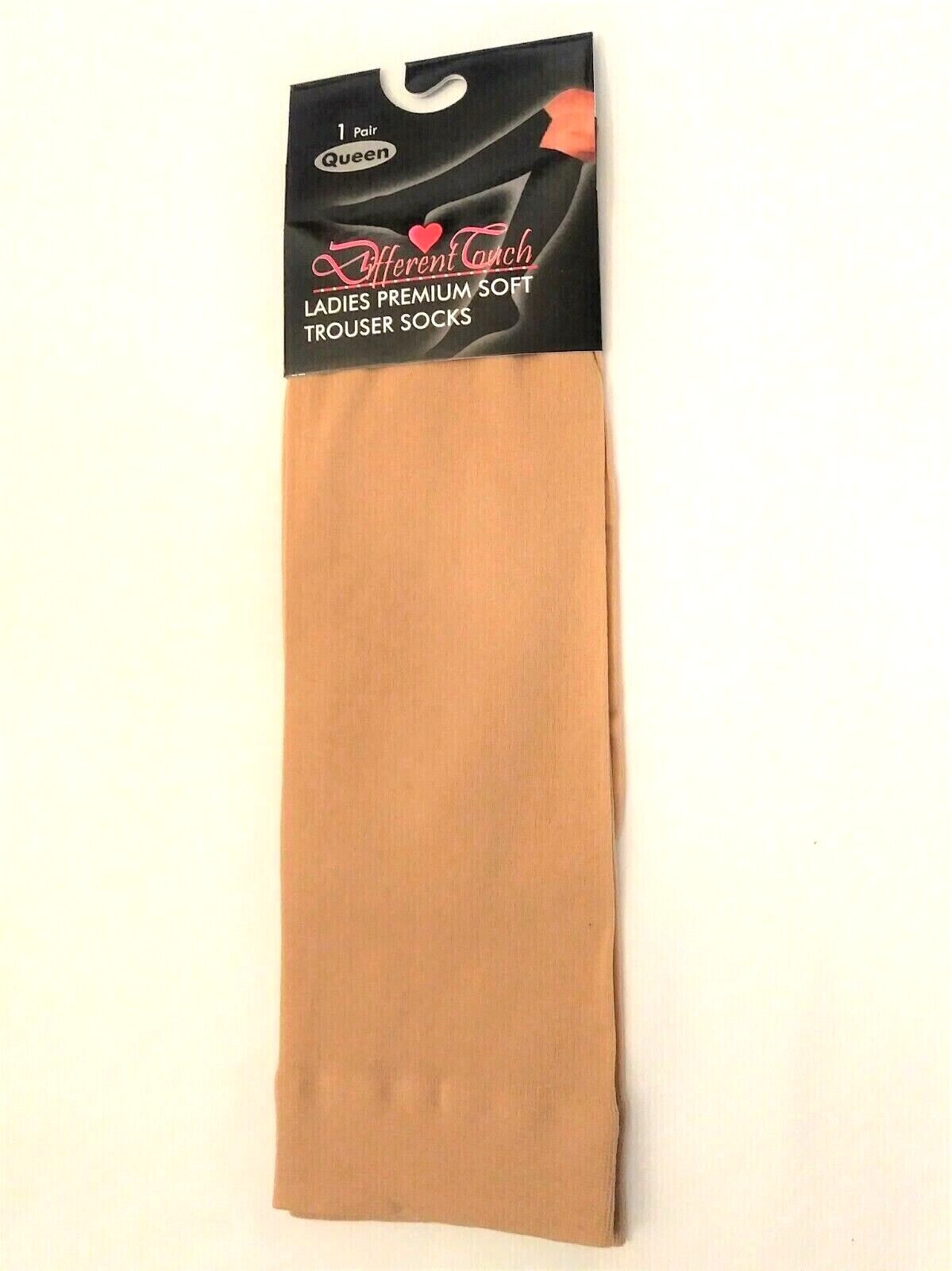Different Touch Queen Trouser Socks 6 pr Beige OR 6 Black OR 3 pr Beige- 3 Black