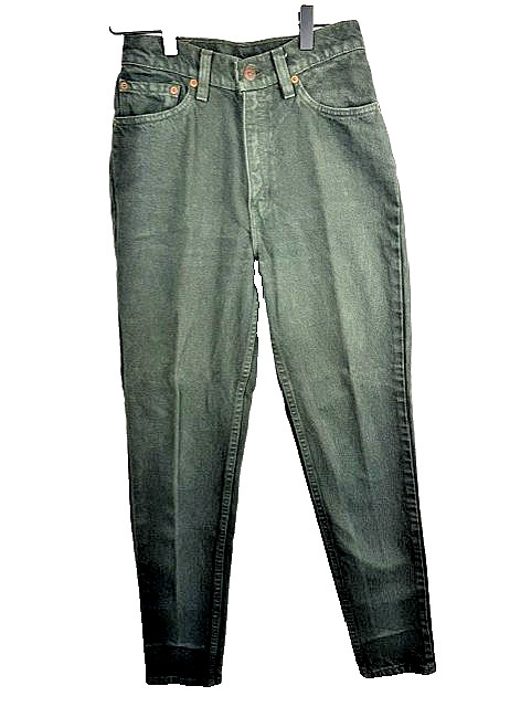 Vintage 512 Levi’s High Waisted Tapered Leg Dark Green Jeans Women’s Sz 5 EUC