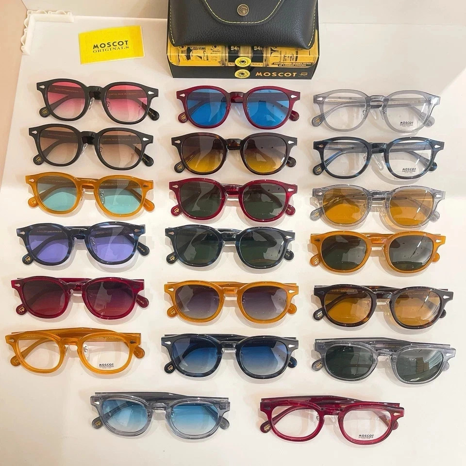 Moscot Lemtosh Tortoise Frame Brown Yellow Gradient Lens Sunglasses Handmade