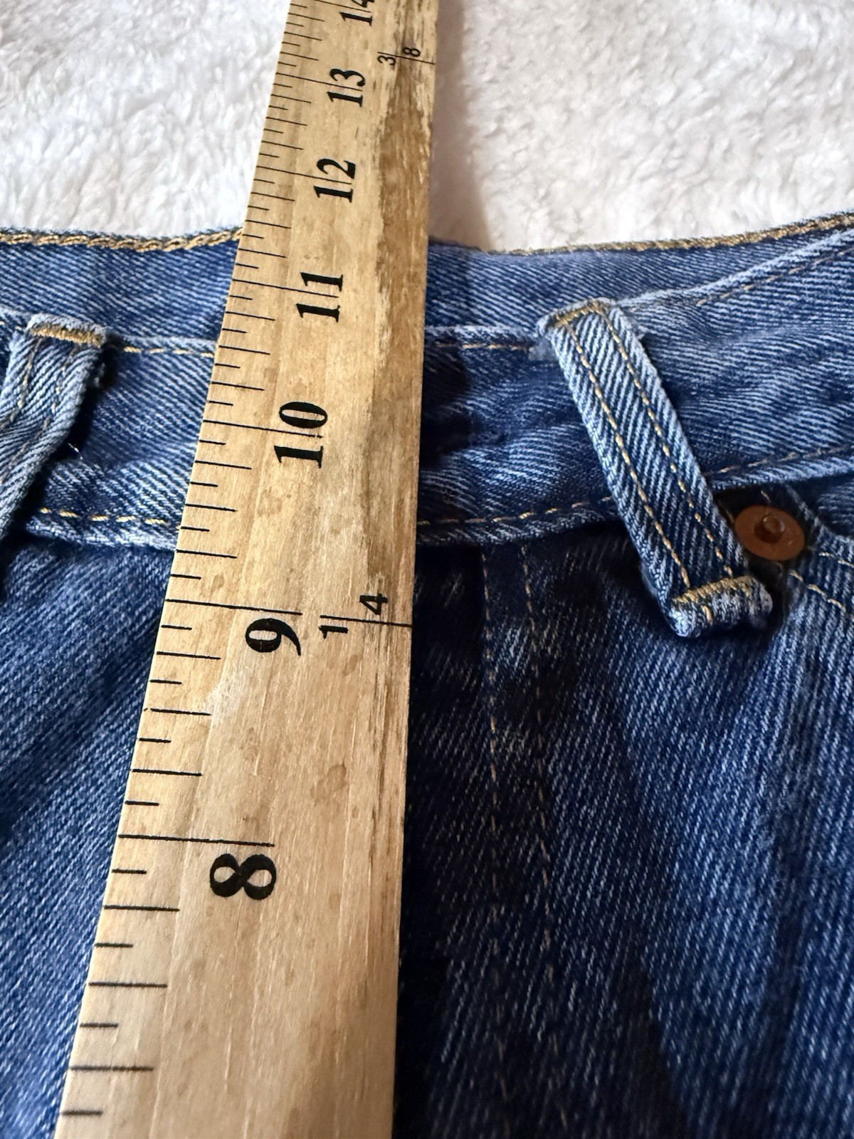 Levi’s 505 Regular Fit Straight Leg Jeans Men’s 30×32 Dark Stonewash Denim