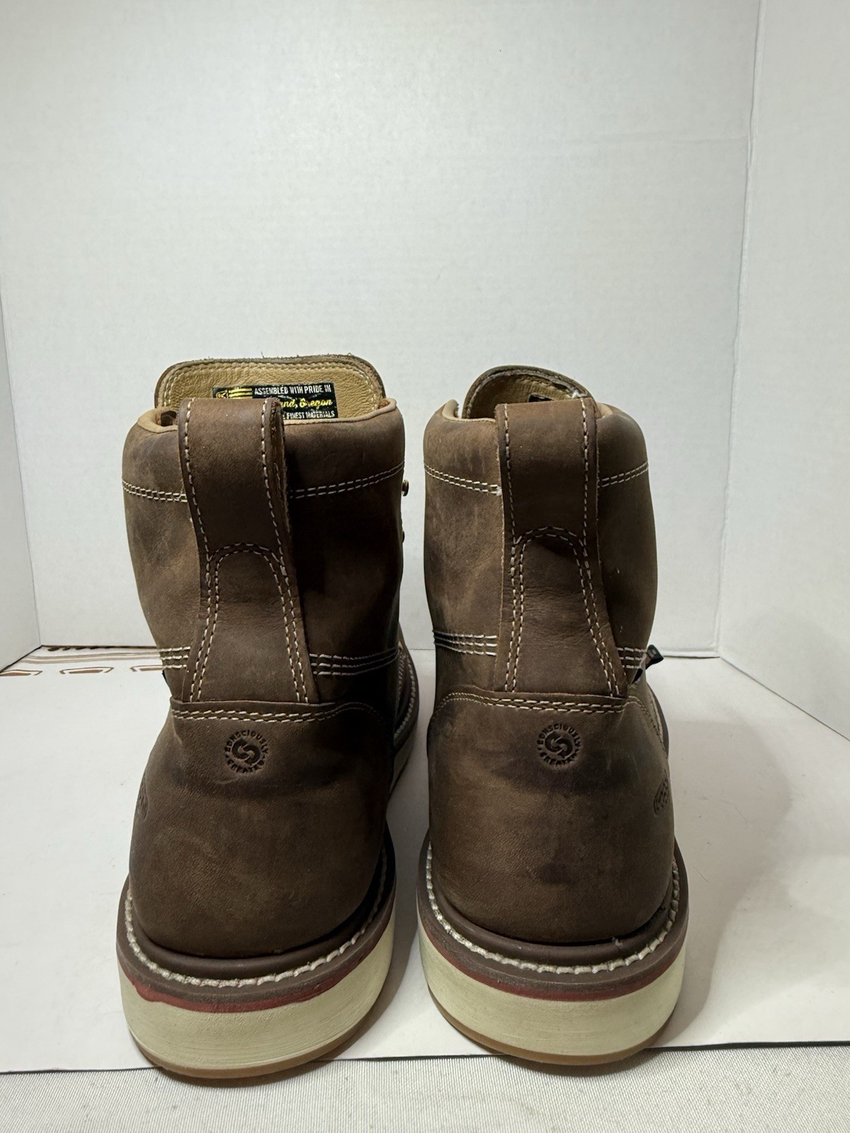 KEEN Utility Men’s Liberty 6″ Waterproof Work Boots Chestnut/Gum SZ 8.5D 1030604