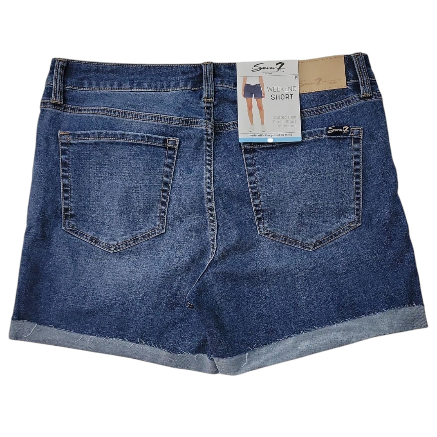 Seven7 Women’s Mid-Rise Comfort Stretch Weekend Shorts