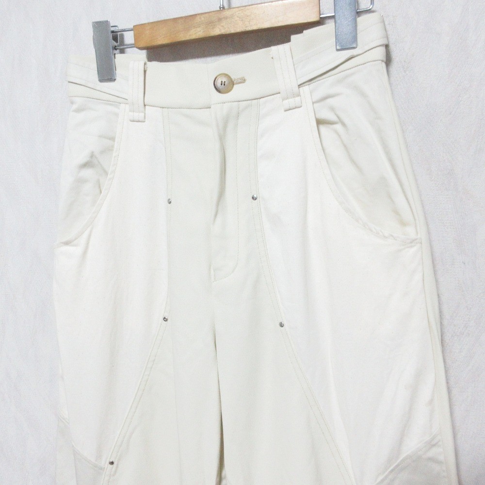 24SS PUBLIC TOKYO Wide Pants 164340002 Size 2 Beige Women USED
