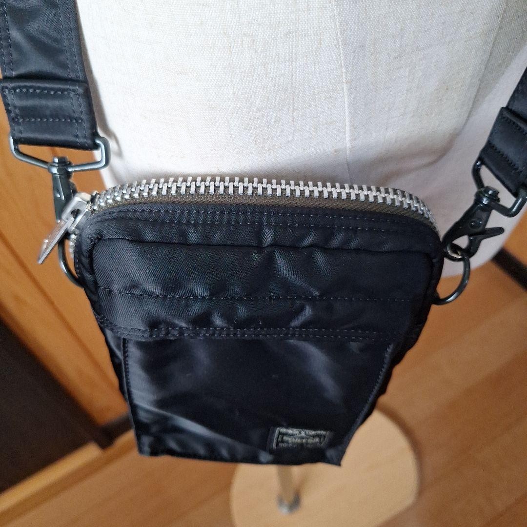 Porter Pxtanker Vertical Shoulder Bag Nylon Polyester Black Used