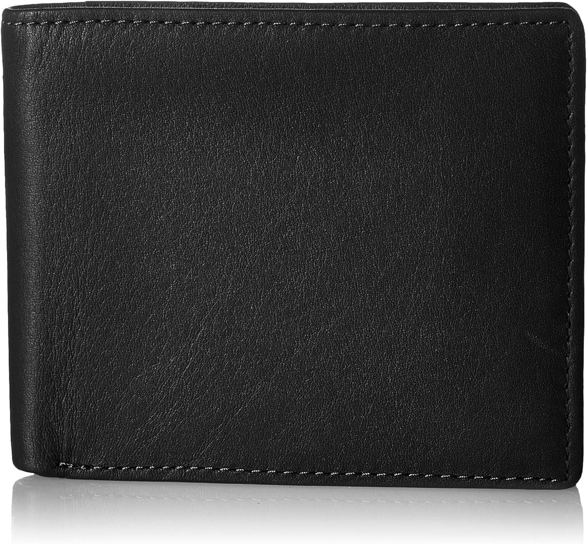 Genuine Leather Minimalist Bifold Wallets For Men RFID Blocking Slim Mens Wallet