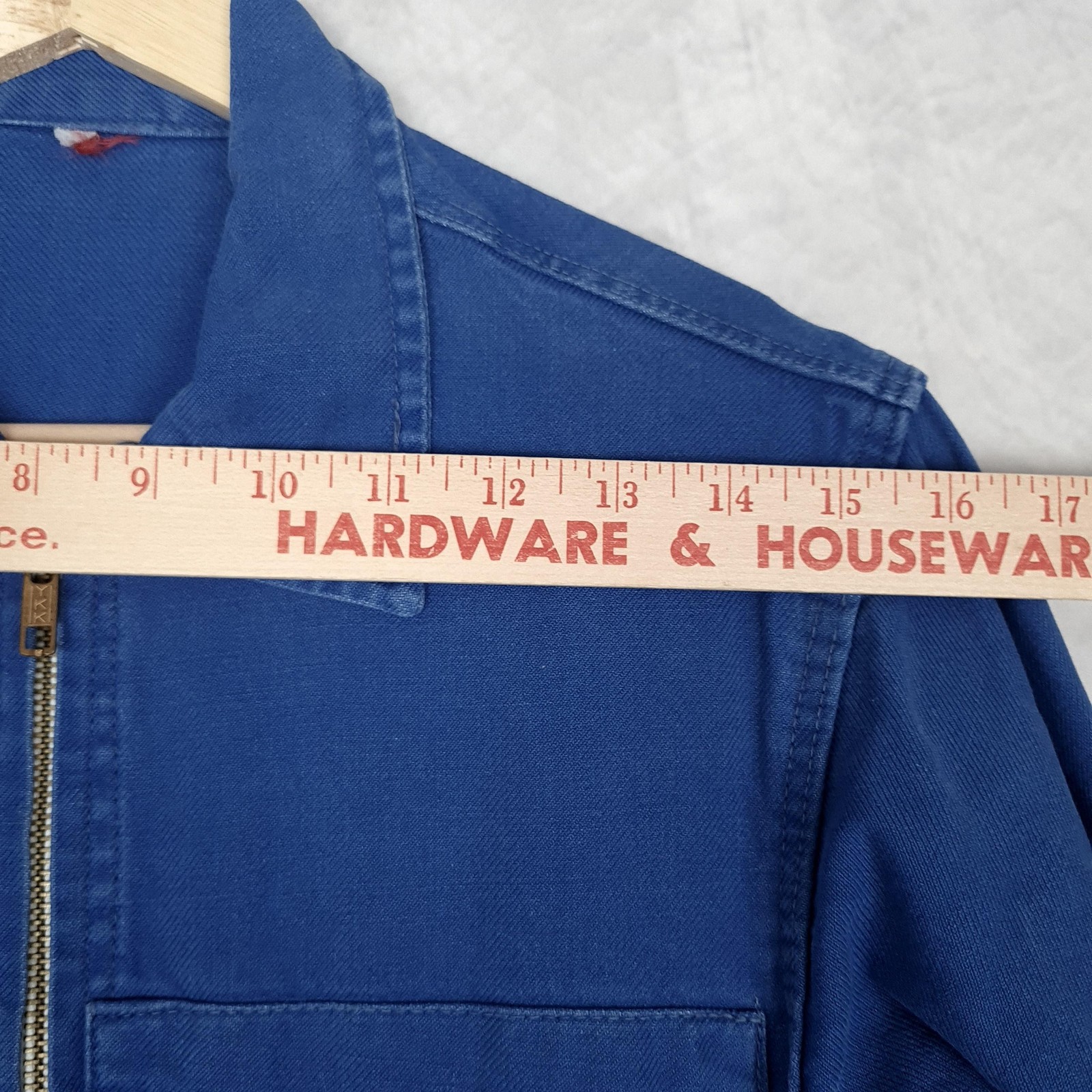 Vntg French Coveralls Womens Small Work Jumpsuit Utility Boiler Suit YKK Zip 80s